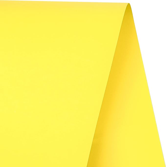 RUSPEPA 30"x 393"(32.8') Yellow Kraft Wrapping Paper Large Jumbo Roll, Recyclable Gift Wrap Paper for Birthday Gift Wrapping, Table Cover, Art & Craft Supplies, Easter Bouquet Flower, Shipping, 80GSM