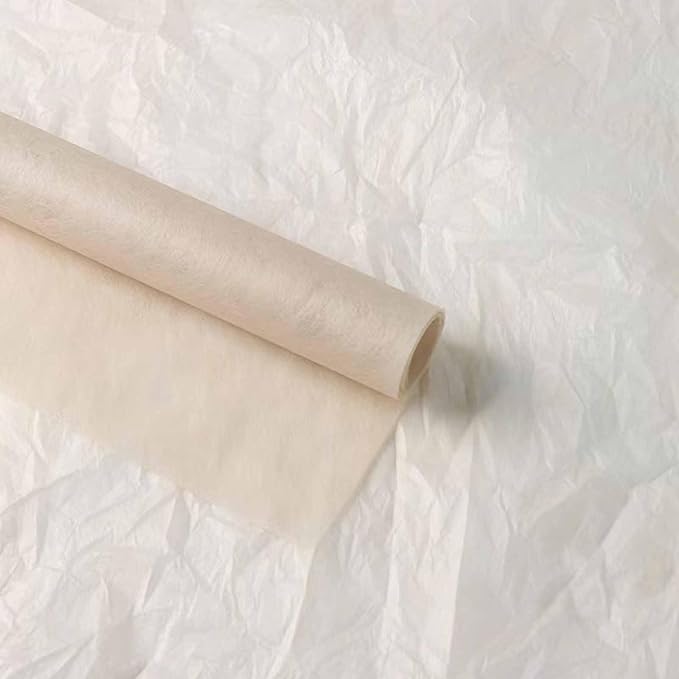 FAYADA Korean Cotton Flower Wrapping Paper Non-Woven Floral Bouquet Wraps Gift Packaging Florist Supplies 20 Sheets Florist Waterproof Flower Wrapping Paper for Fresh Flowers-22.8x22.8 Inch（Khaki）