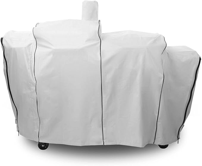 ZJYWSCH Grill Cover for Pit Boss Platinum KC Combo PB1285KC Wood Pellet and Gas Grill 600D Heavy Duty Pit Boss KC Combo Grill Cover Outdoor Waterproof