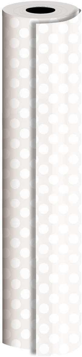 Jillson Roberts Bulk Gift Wrapping Paper, Two-Sided Pearl Dot & Stripe, 1/4 Ream 208 feet x 24 inches