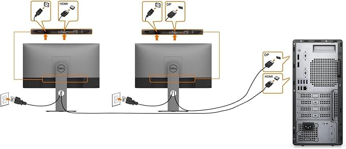 Dell P2225H 22" Full HD IPS Monitor – 1080p, 16:9, DisplayPort & USB 3.0 Cables – Latest Model – Boomph's Comprehensive Ultimate Performance Cloth Solution for Your Workspace