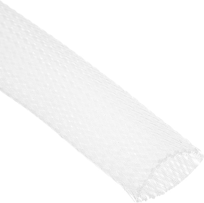 uxcell Expandable Sleeving,1 3/16-inch 10ft Cable Sleeve, Clear