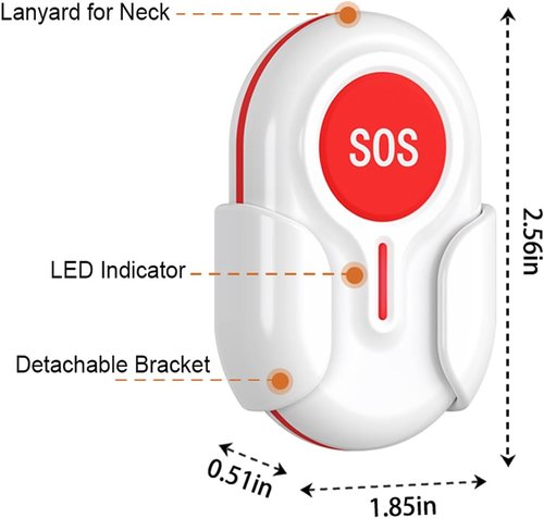 CallToU Wireless Call Buttons - Waterproof Nurse Alert System for Elderly & Patients | Caregiver Pager BT009