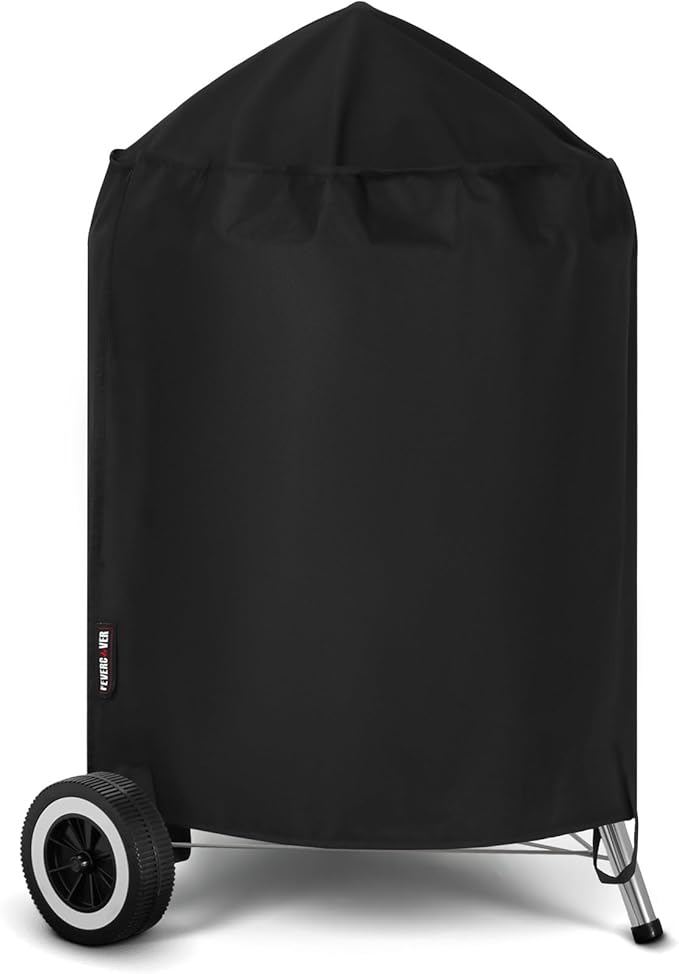 FEVERCOVER Grill Cover for Weber Kettle Charcoal 22 Inch, Heavy Duty Waterproof BBQ Grill Covers Fade Resistant