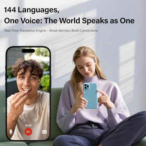 AI-Powered 3-in-1 Translator Earbuds 3230 ? Real-Time Translation in 144 Languages for Travel, Meetings & Daily Communication