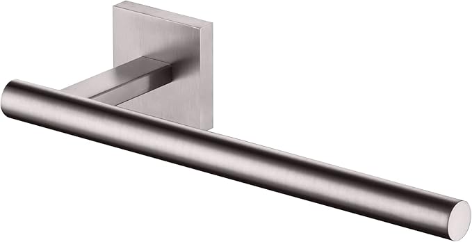 KOKOSIRI Towel Holder Brushed Nickel Bathroom Accessory Hand Towel Bars Wall Mounted Kitchen Cabinet Paper Holder Stainless Steel, B3008BR