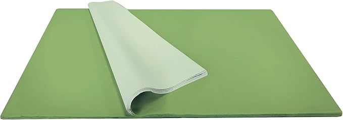 Jillson Roberts Bulk 20 x 30 Inches Recycled Tissue, Lime Green, 480 Unfolded Sheets (BFT41)