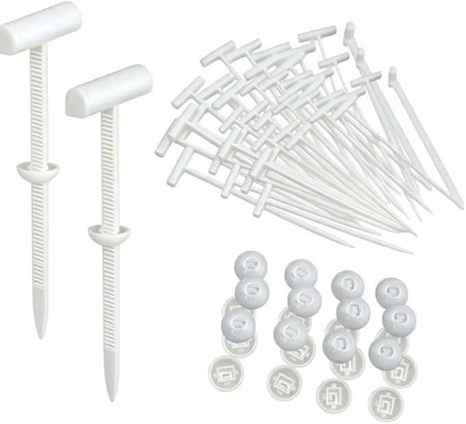 Nylon Universal Cable Tie Buckle, Upgrade Cable Tie Buckle Zip Tie, Zip Tie Style Clip, Multifunctional Nylon Cable Ties for Cars Daily Repair Bumper Clips (White 100pcs)