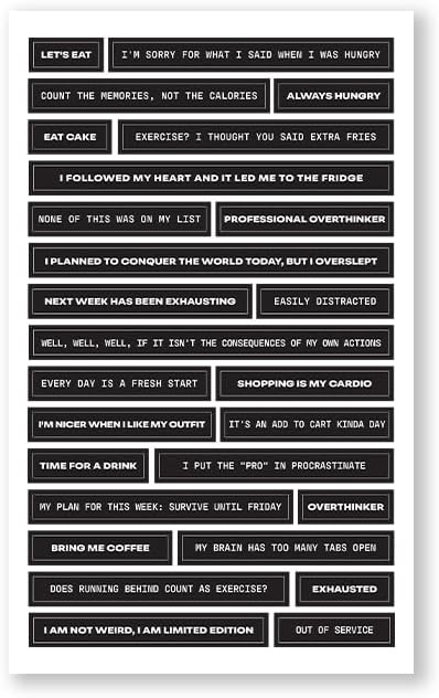 There is a Quote for That – Funny, Witty & Inspirational Planner Sticker Book for Adults – Bold Typography Stickers for Journals, Scrapbooks, and Bullet Planning