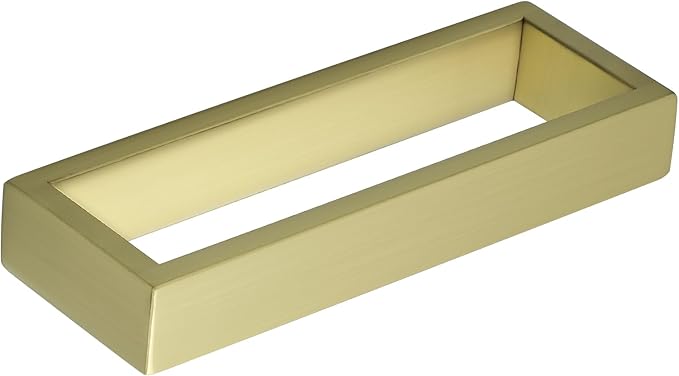 Sayayo Brushed Gold Towel Bar for Bathroom, 8 Inch Hand Towel Holder Wall Mount Square Towel Ring SUS304 Stainless Steel Towel Rack