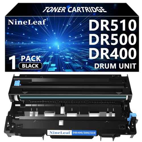 NineLeaf 1 Pack Compatible Drum Unit Replacement for Brother DR510 DR-510 DR500 DR400 to use in HL-1440 HL-5130 HL-5140 MFC-8220 MFC-8440 MFC-8640 intellifax 4100 Printer (Without Toner)