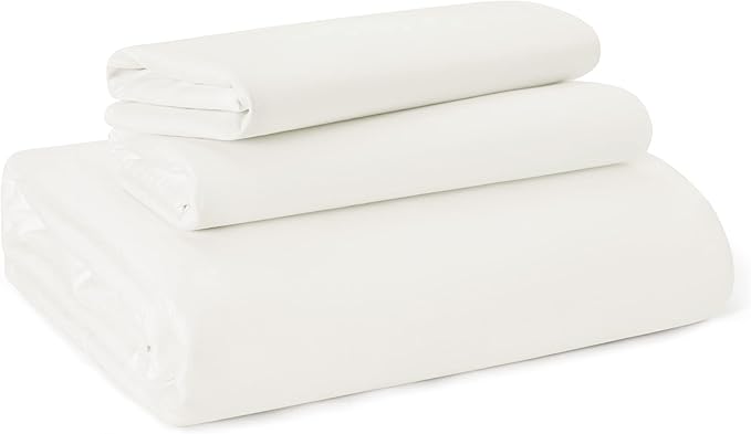 Bedsure Duvet Cover California King Size - Soft Double Brushed Bedding Set for Kids & Adults, Zipper Closure, 3 Pieces, Includes 1 Duvet Cover (104"x98") & 2 Pillow Shams, NO Comforter, Ivory White
