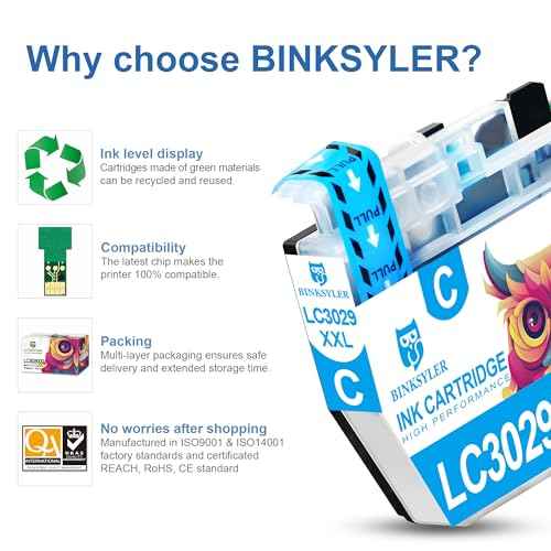 LC3029XXL Ink Cartridges for Brother LC3029 LC3029BK Inkjet Cartridge Work for MFC-J5830DW MFC-J6535DW MFC-J5930DW MFC-J6935DW Printer (2BK/2C/2M/2Y) 8-Pack