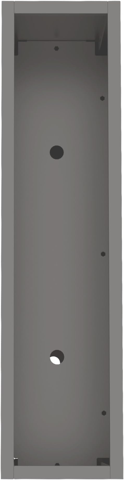 Casaphoriar Metal Planter Box 36"x9"x28", Rectangular Planter with Inner Shelf and Drainage Holes, Perfect for Outdoor Patio and Balcony Decor, Grey