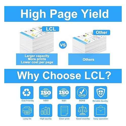LCL Compatible Toner Cartridge Replacement for Xerox 106R01485 106R01486 3210 3220 4100 Pages WorkCentre 3210 3220 (1-Pack Black)