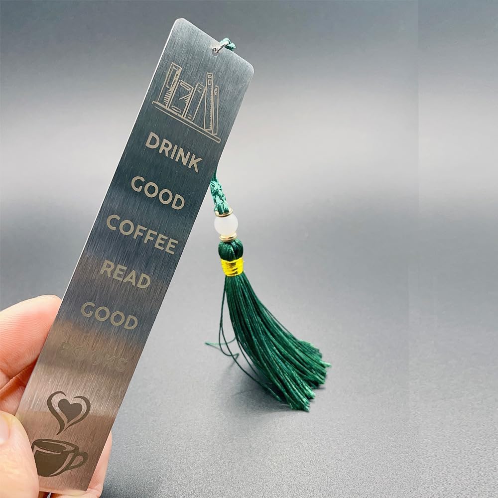 Skiennix Coffee Lover Bookmark - Perfect Gift for Bookworms | Ideal for Reading Enthusiasts