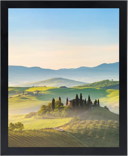 HUKONHEP Black Picture Frames - 18x20 Wall Gallery Frames with Plexiglass | Horizontal & Vertical Display