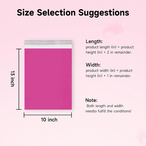 Poly Mailers Shipping Bags - Waterproof & Strong Adhesive for Clothing | Perfect for Small Business Shipping