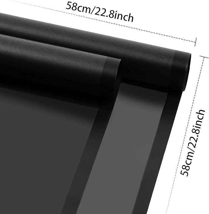 DEWJDFSC 20 Sheets Flower Wrapping Paper,Waterproof Floral Korean Bouquet Wrapping Paper, Florist Supplies, Suitable for Flowers Gift Packaging (Black)