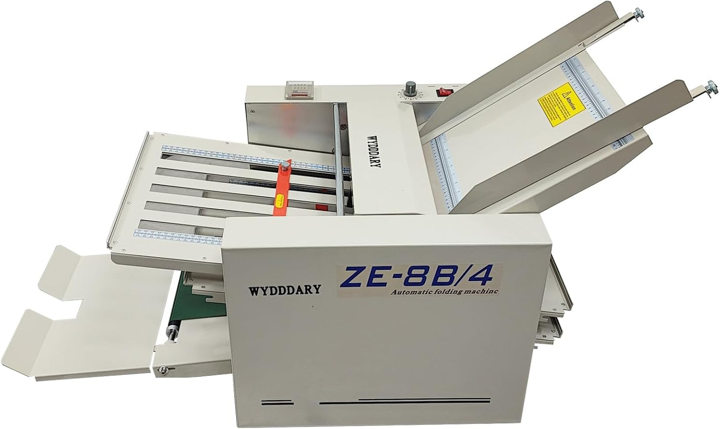 WYDDDARY Automatic Paper Folding Machine - Fast 262ft/min Speed | Folds Sizes 2x3in to 12x27in