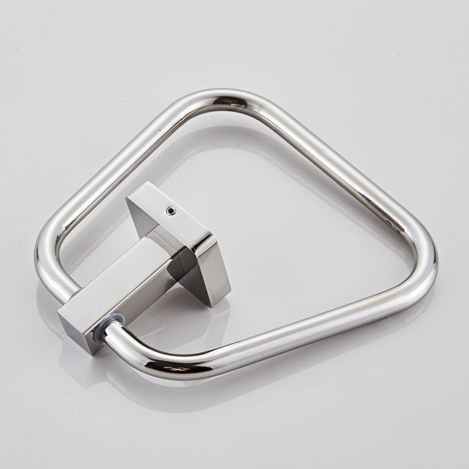 Chrome Towel Ring for Bathroom, Kitchen Bath Towel Holder Hangers Wall Mount Heavy Duty Stainless Steel