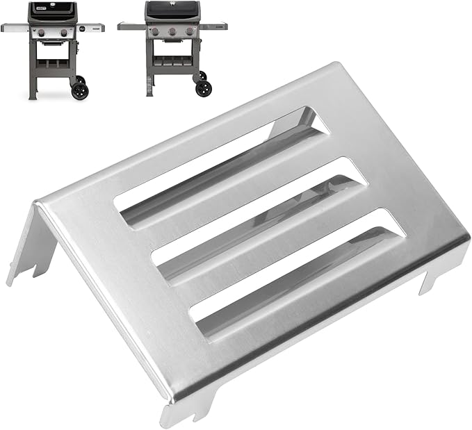 67060 Grill Heat Deflector for Weber Spirit II 200 and 300 Series,Replacement for Spirit II E310 S310 S320 E210 S210 S220 E220, GS4 Grill Parts for Weber Spirit 2 Heat Deflector, Stainless Steel