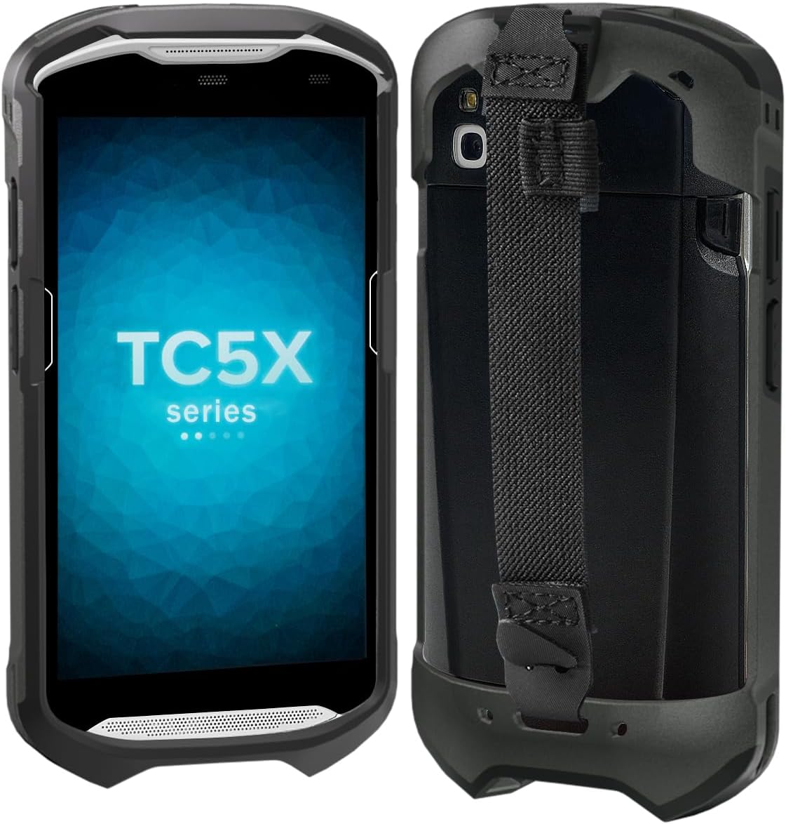 Zebra Rugged Protective Case for TC51/TC52/TC56 | Durable Holster with Strap & Bumper (Black)