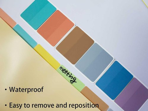 ELII 500 PCS Clear Sticky Index Tabs - Perfect for Annotating Books & Organizing Notebooks