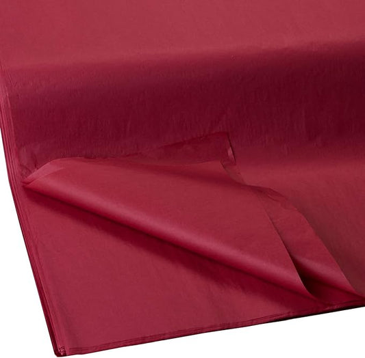 Jillson Roberts Bulk 20 x 30 Inches Recycled Tissue, Burgundy, 480 Unfolded Sheets (BFT08)