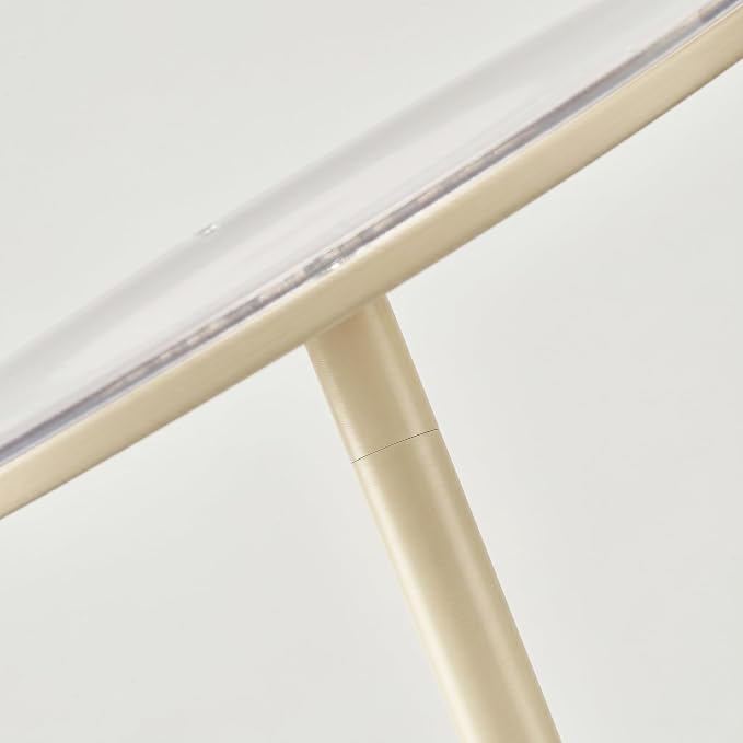 Brightech Sky LED Floor lamp, Torchiere Super Bright Floor Lamp for Living Room Decor & Office - Dimmable, Tall Standing Lamp with Warm Light for Bedroom & Reading - Cream