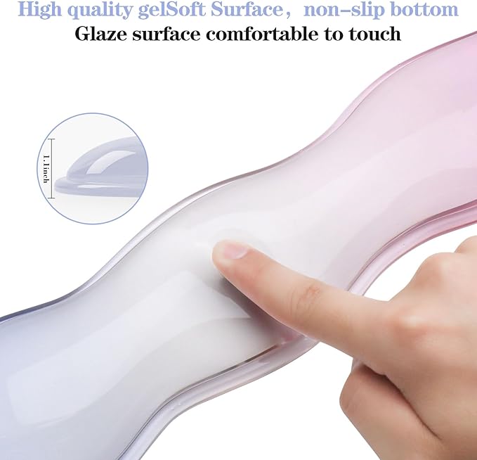 Gel Wrist Rest for Keyboard and Mouse, Wrist Rest for Keyboard, Mouse Wrist Support, Pain Relief, Cool Touch, Non-Skid, Keyboard Wrist pad