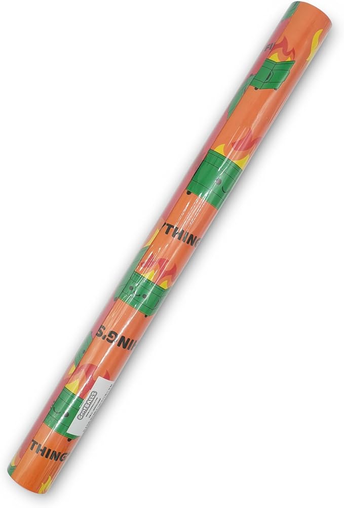 GOOFBALLS Hilarious Wrapping Paper Roll – Funny Gift Wrap for Birthdays, Holidays, White Elephant, Gag Gifts - Dumpster
