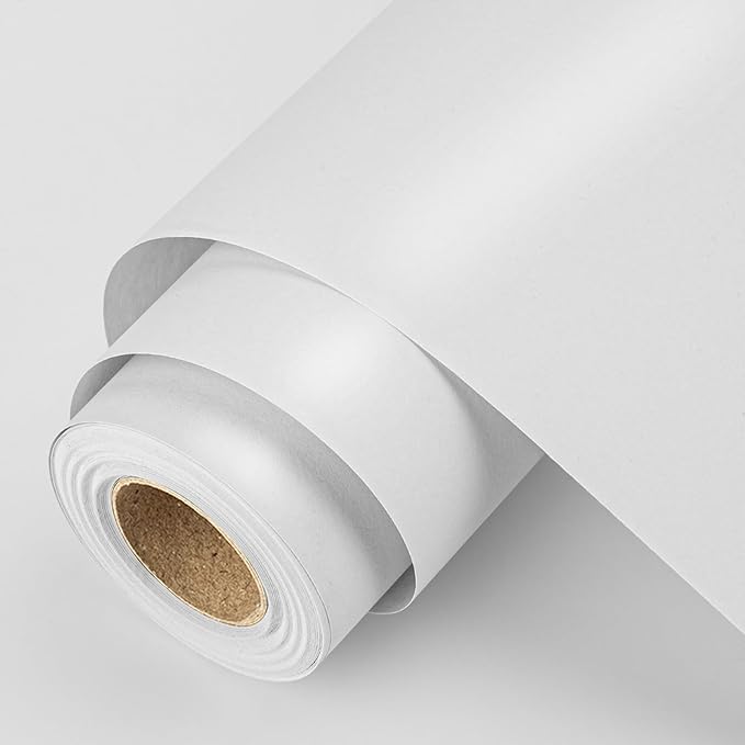 Rainbow Kraft Blank Paper Roll - White Recycled Craft Paper for Gift Wrap Sheet Holiday Present Scrapbooking Card Making Origami Gift Wrap Craft Art Canvas & Packing Scrap-booking, 17" x 33 Ft