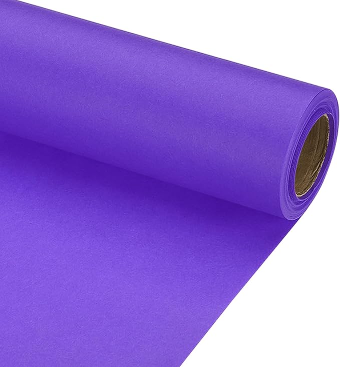 PATIKIL Wrapping Paper, 15" x 300"(25') 70 GSM Craft Paper Roll Kraft Packing Paper for Poster Bulletin Board, Gift Wrapping, Violet Blue