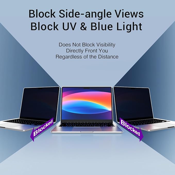 gopupu Magnetic Privacy Screen Protector Macbook Pro 16 Inch 2021-2024 M1 M2 M3 M4 Pro Max, Removable Laptop Screen Protector Privacy Screen Filter Shield Anti Glare Anti Spy