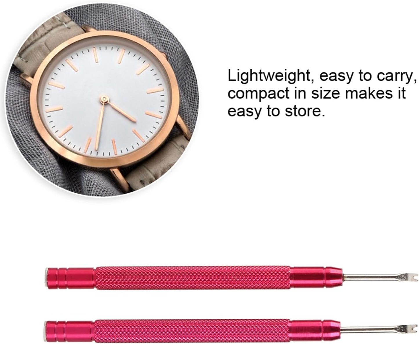 ZJchao Watch Hand Removal Tool Set - 2Pcs 11cm for Minute, Second & Hour Hands | Essential Watch Repair Tools