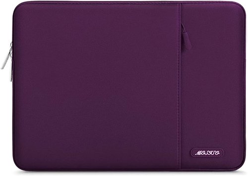MOSISO Laptop Case - 13.3 Inch Sleeve for MacBook Air/Pro & More | Magenta Purple Polyester Bag