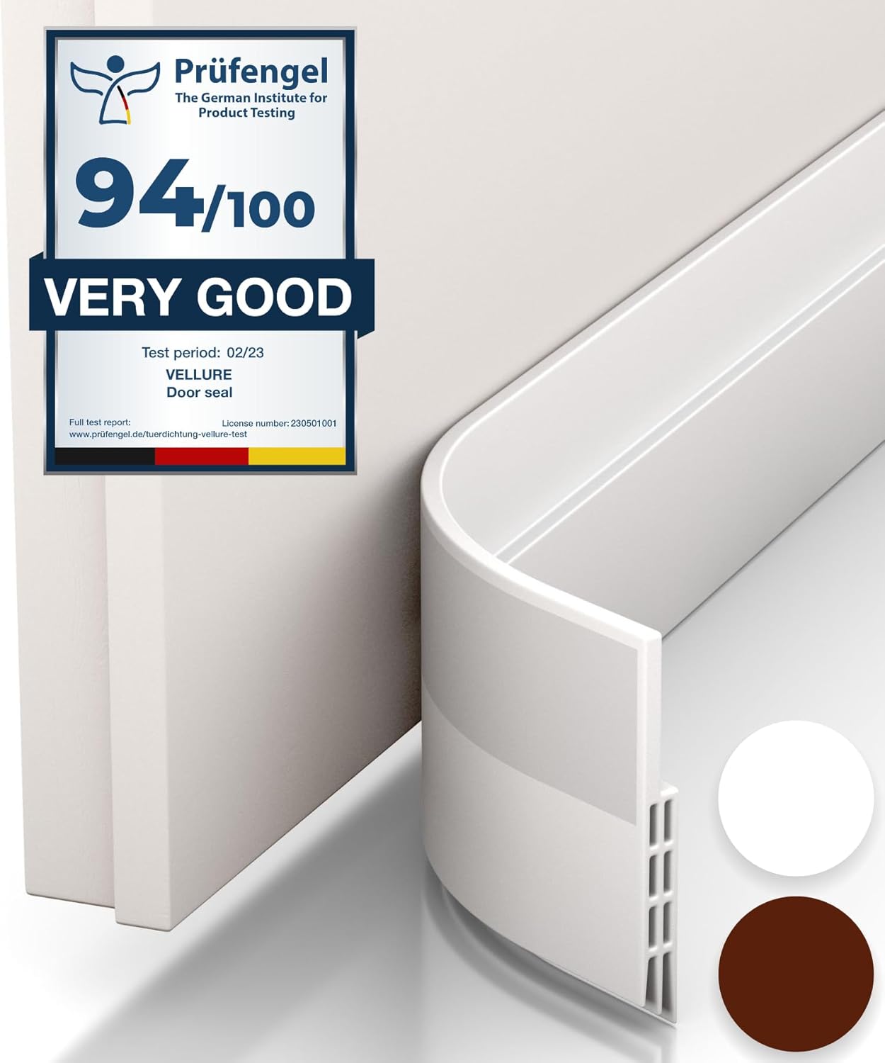 Vellure® Door Draft Stopper - Premium Weather Stripping Seal for Energy Savings | Easy Installation