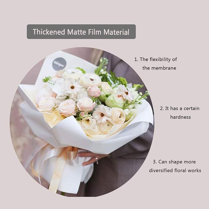 FWSA WRAPS Flower Wrapping Paper Roll Korean Floral Bouquet Packing Supplies Waterproof Fresh Flowers Gift Packaging Marterials (COLOR 6)