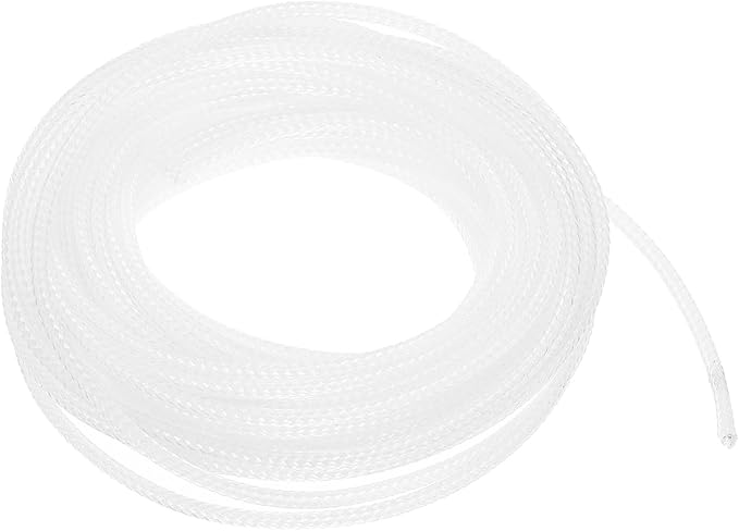 uxcell PET Expandable Sleeving 25ft 1/8" Clear Cable Management Sleeve Cord Organizer for Wrap Protect Cable