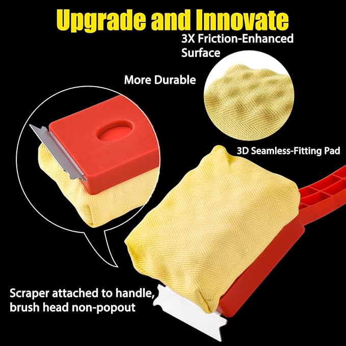 Kitwanda Grill Brush Bristle Free,Steam Cleaning Grill Brush - Safe for All Grill Types,Replaceable Head Barbecue Grill Cleaning Brush