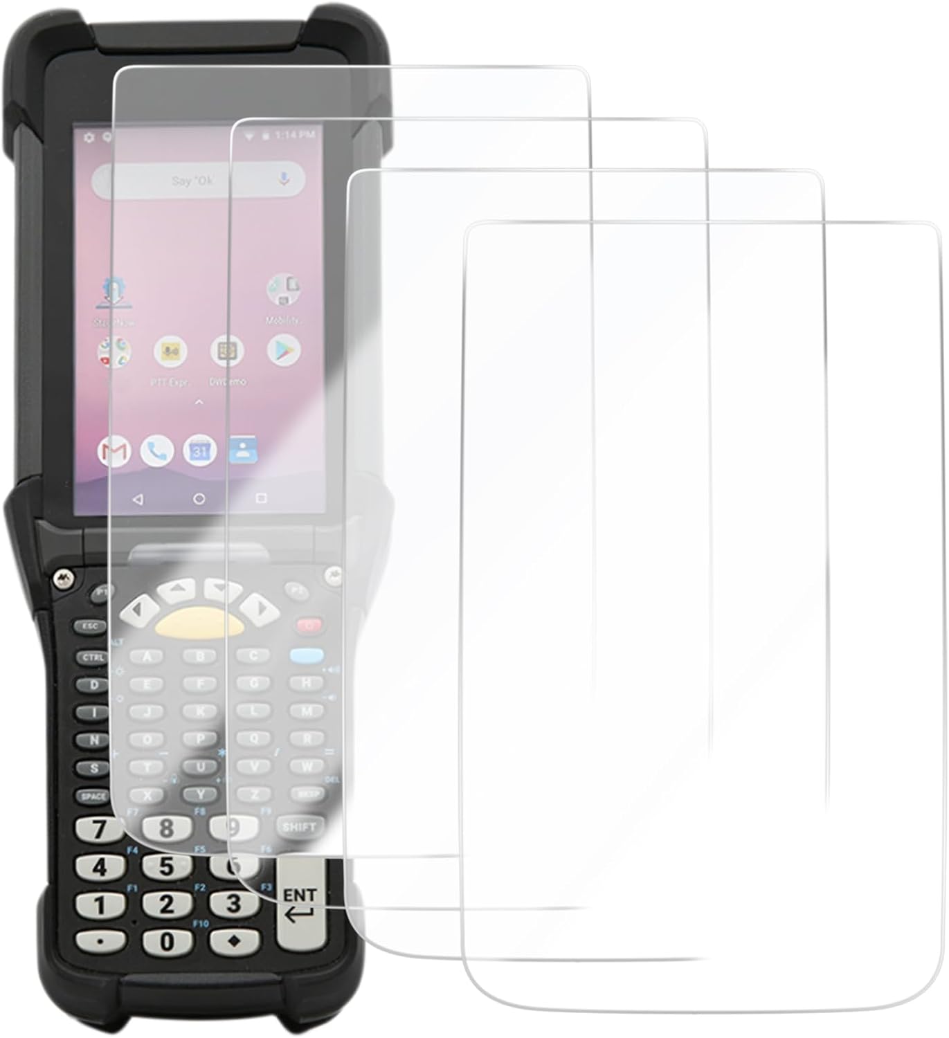 Zebra | 4PCS Tempered Glass Screen Protector - 9H Scratch-Resistant for MC9300 Mobile Computer
