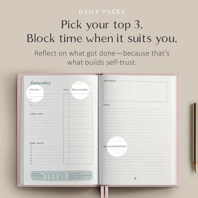 The ADHD Planner for Adults - Undated Daily & Weekly ADHD Journal for Disorganized People, 90 Days - Habit Tracker, Record Emotions & Mood - Academic Goals - Structure & Focus for Adults Brains