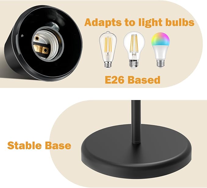 FOLKSMATE LED Floor Lamp, Medusa 3 Head Modern Adjustable Tall Standing Light for Living/Kids Room, Bedroom, Office, Dorm
