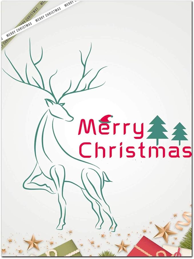 DUGUTUL Premium Festive Christmas Stationery Set Spread Holiday Joy, 48 Sheets, 8.5 x 11 Inches, 100gsm, Perfect for Personalized Gifts and Add Holiday Magic to Your Messages (F)