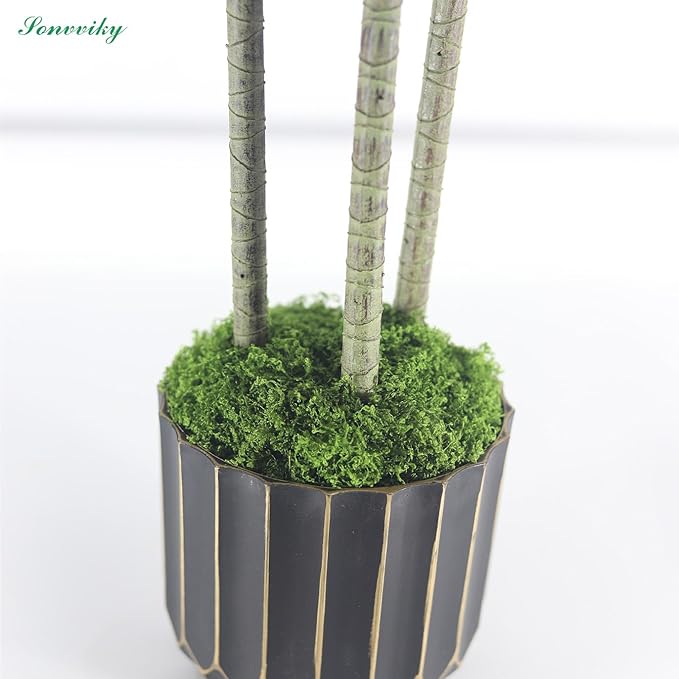 Artificial Plants Indoor-4ft Artificial Dracaena Plant – Fake Tree Realistic Fake Indoor Plant with Zero Maintenance for Home and Office Decor Sonvviky