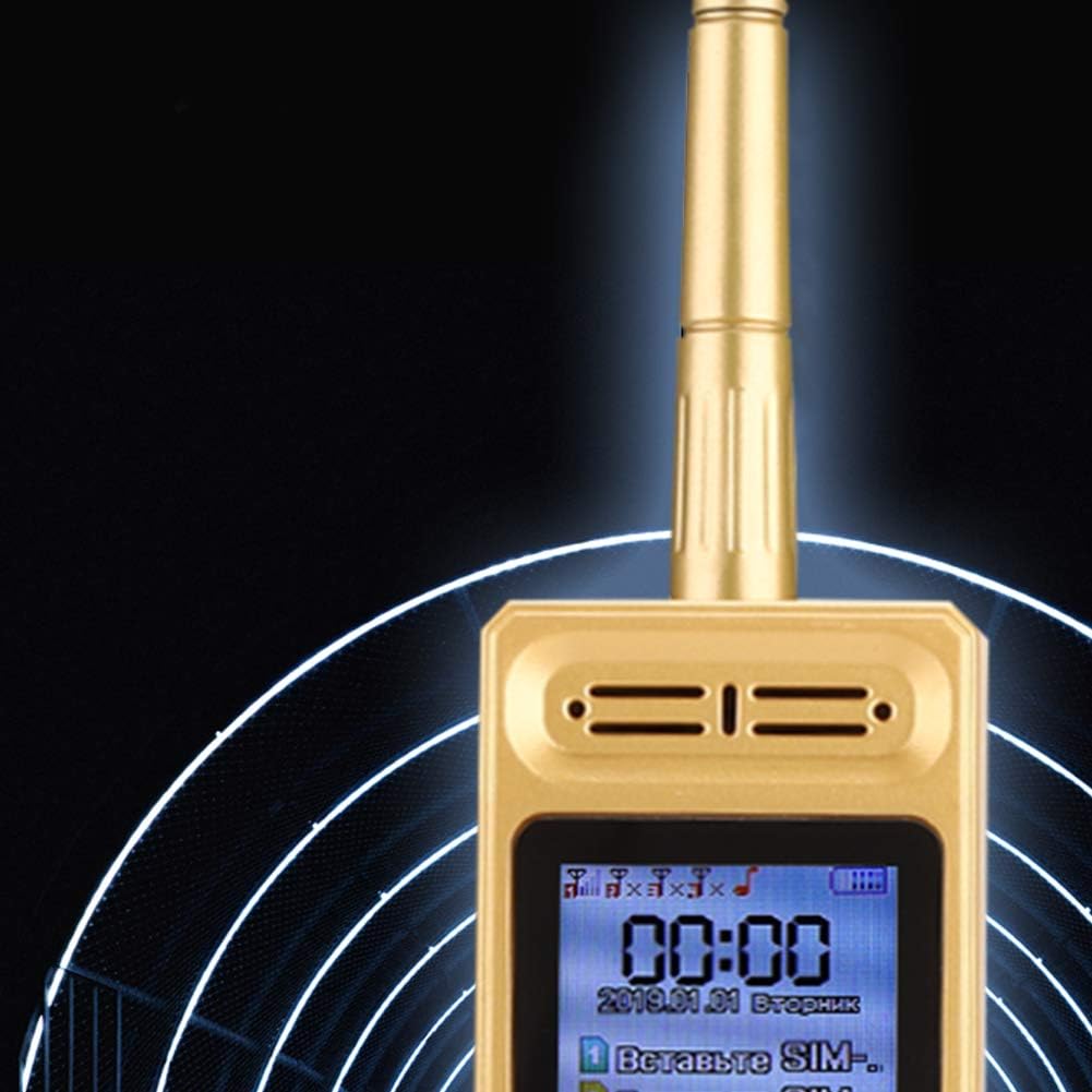 Tosuny Vintage Retro Brick Cell Phone - Classic Quad-Band 2G GSM Mobile Phone | Gold Finish, Four Card Slots