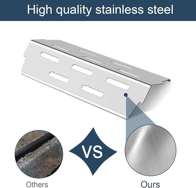 Grieptra Heat Deflectors for Weber Genesis II E-410, S-410, LX E-440, S-440 (304 Stainless Steel, ES/410 * 4)