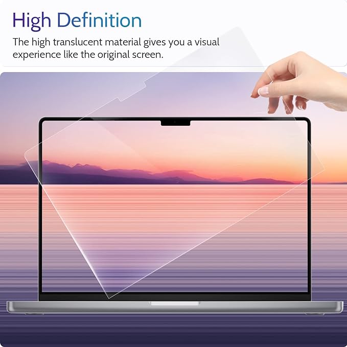 Peslv 3-Pack Anti Blue Light Screen Protector for MacBook Air 13.6/13 Inch (2022-2025, M2 M3 M4 Chip), 13.6inch Mac Laptop Glare Filter Uv Blocker Shield Cover Eye Protection Film