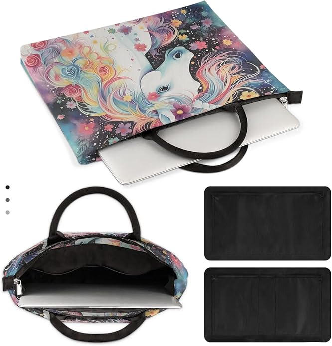 Hsnar 15.6 Laptop Case Briefcase Handbag with Accessory Pocket Slim Laptop Bag Laptop Sleeve